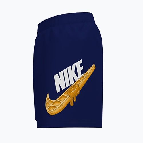 Szorty kąpielowe dziecięce Nike Swoosh Waffle 4" Volley midnight navy