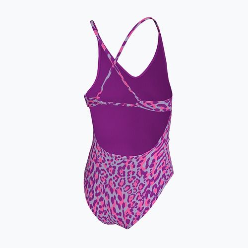 Strój pływacki jednoczęściowy dziecięcy Nike Wild Lace Up vivid purple