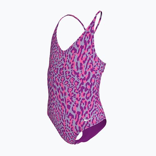 Strój pływacki jednoczęściowy dziecięcy Nike Wild Lace Up vivid purple