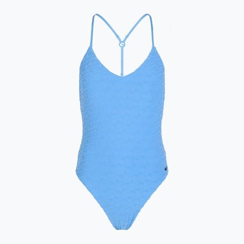Strój pływacki jednoczęściowy damski Nike Swoosh Link Y-Back university blue