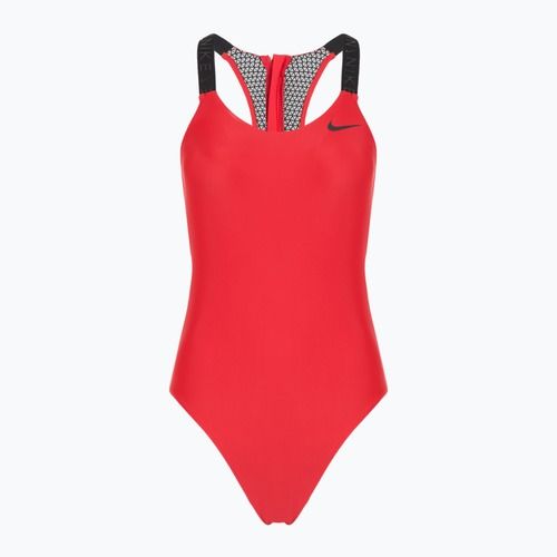 Strój pływacki jednoczęściowy damski Nike Hydralock Fusion university red