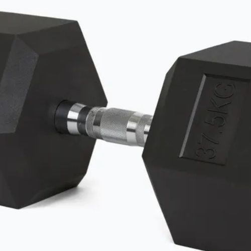 Hantel ogumowany XTREXO Hex 37,5 kg