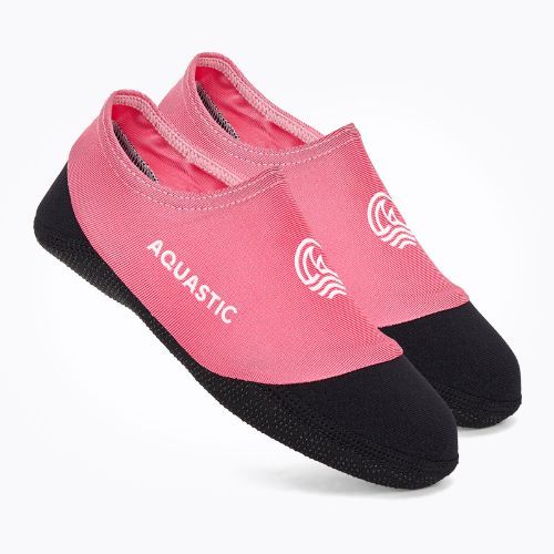 Skarpety basenowe dziecięce AQUASTIC Seavie Anti-Slip różowy