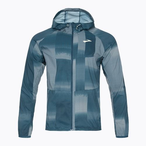 Kurtka do biegania męska Brooks Canopy indigo rush/altitude print