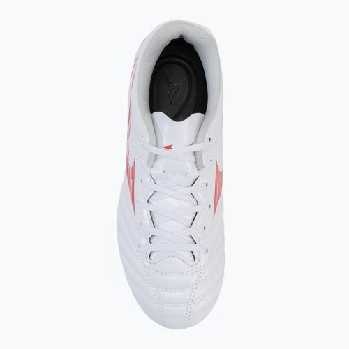 Buty piłkarskie dziecięce Mizuno Monarcida Neo III Select AG white/radiant red