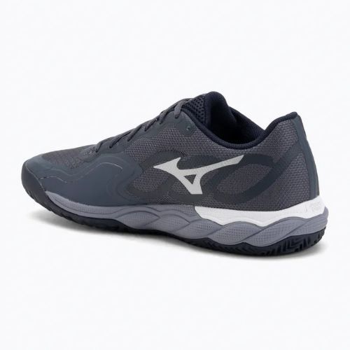 Buty do tenisa męskie Mizuno Wave Enforce Court CC odyssey gray/white/blue granite
