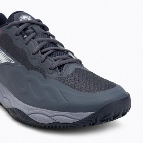 Buty do tenisa męskie Mizuno Wave Enforce Court CC odyssey gray/white/blue granite
