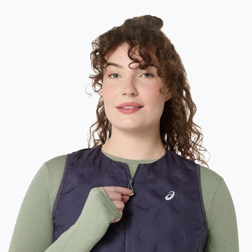 Bezrękawnik do biegania damski ASICS Nagino Run Padded Gilet indigo fog