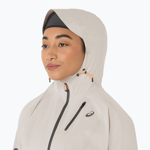 Kurtka do biegania damska ASICS Fujitrail Elite Waterproof cream