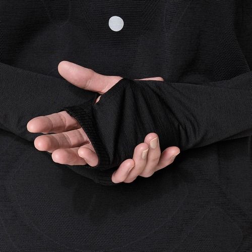 Longsleeve do biegania damski ASICS Road Winter Seamless performance black