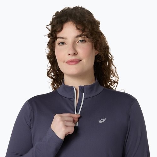 Longsleeve do biegania damski ASICS Core LS Half Zip Winter indigo fog