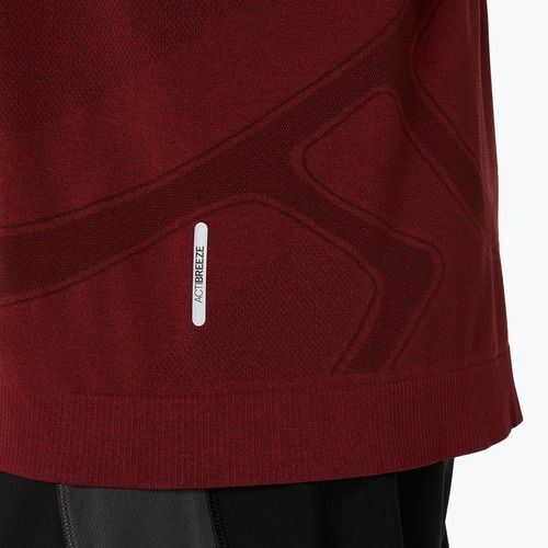 Longsleeve do biegania męski ASICS Road Seamless dark red planet
