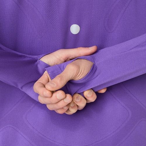 Longsleeve do biegania męski ASICS Road Seamless edo purple