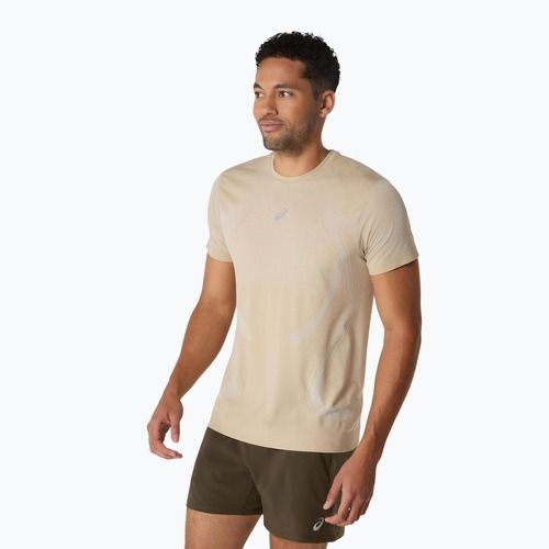 Koszulka do biegania męska ASICS Road Seamless cream