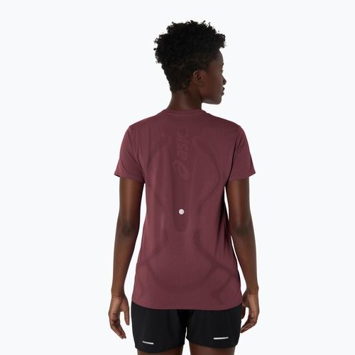 Koszulka do biegania damska ASICS Seamless dark currant/port royal