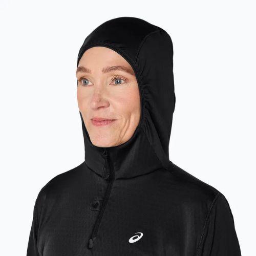 Bluza do biegania damska ASICS Road Winter Hoodie performance black