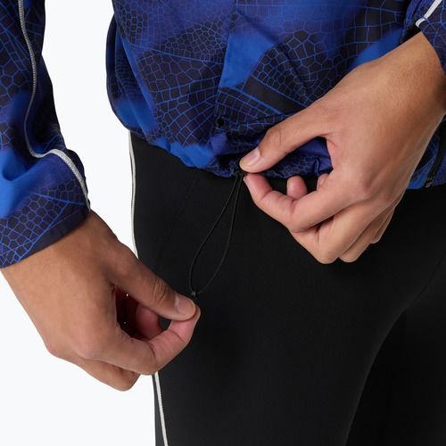 Kurtka do biegania męska ASICS Road Lite-Show Packable performance black/dark cobalt