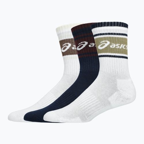 Skarpety ASICS Logo Crew 3 pary midnight/dark red planet/lemongrass