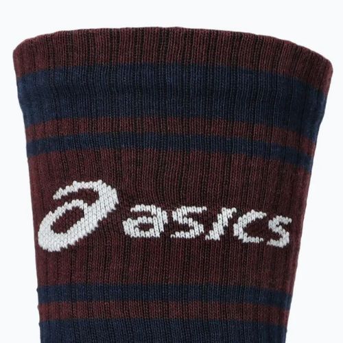 Skarpety ASICS Logo Crew 3 pary midnight/dark red planet/lemongrass