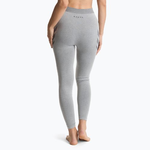 Spodnie termoaktywne damskie bielizna KADVA ALPINESTEP BAMBOO THERMO LIGHT PLUS bezszwowe szary