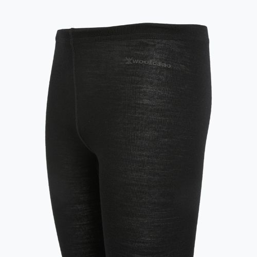 Spodnie termoaktywne dziecięce WOOLCANO Merino 100% PANT0975 czarny