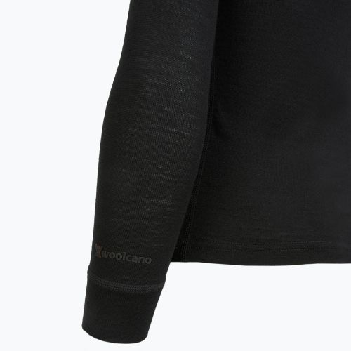 Bluza termoaktywna dziecięca WOOLCANO termoaktywna 100% MERINO TOP00947 czarny