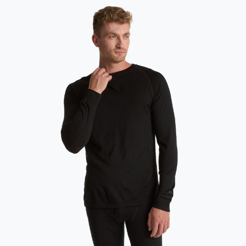 Bluza termoaktywna męska 100% WOOLCANO MERINO TOP0538 czarny