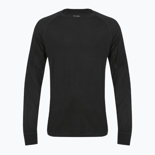 Bluza termoaktywna męska 100% WOOLCANO MERINO TOP0538 czarny