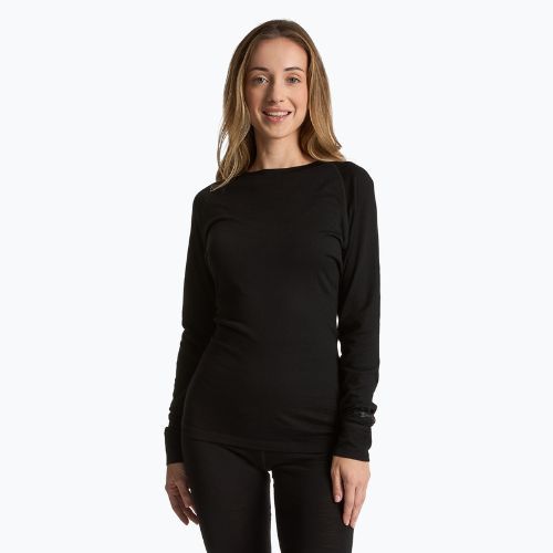Bluza termoaktywna damska WOOLCANO 100% Merino TOP0541 czarny