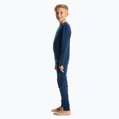 Komplet bielizny termoaktywnej dziecięcej WOOLCANO Merino 100% SET0683 granatowy