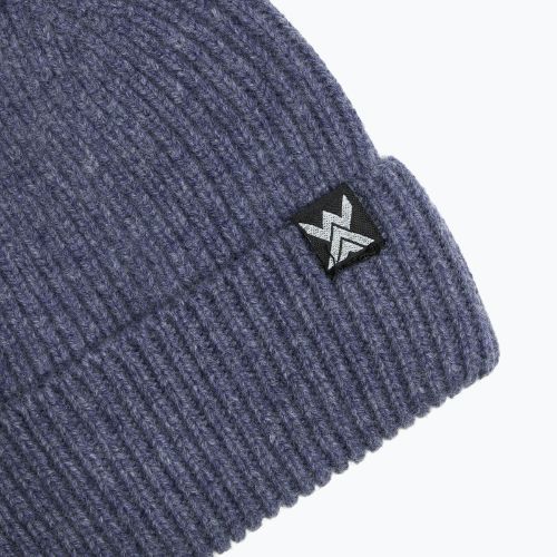 Czapka zimowa dziecięca WOOLCANO Merino 100% HAT0440 granatowy