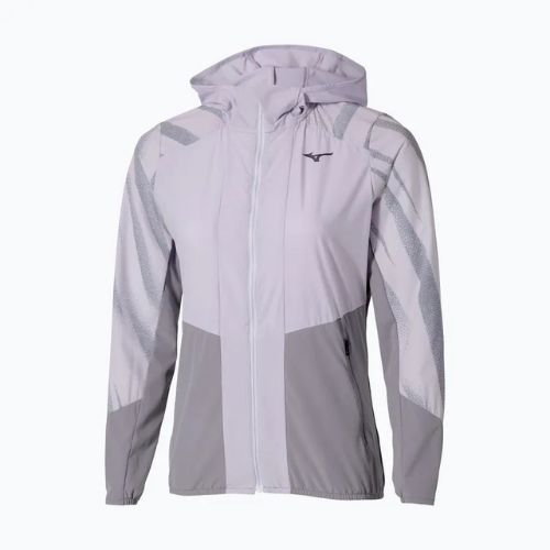 Kurtka do biegania damska Mizuno Active Alpha Hodded icelandic blue