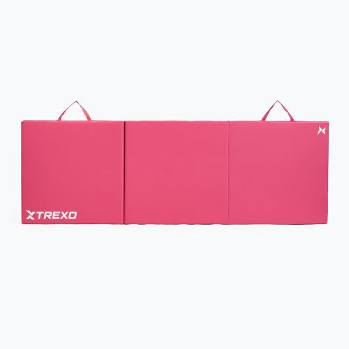Materac gimnastyczny XTREXO składany 180 x  60 x 5 cm różowy