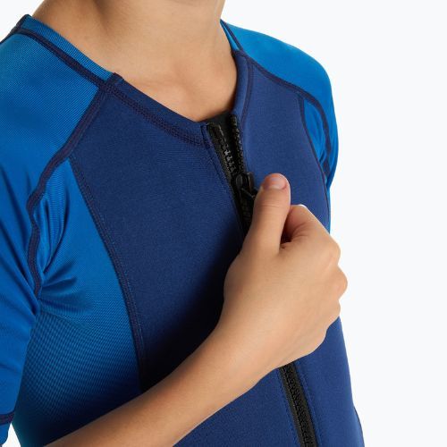 Pianka do pływania dziecięca AQUASTIC z neoprenu 1.5 mm WAVEY niebieski
