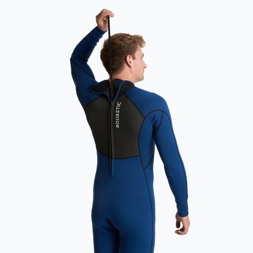 Pianka do pływania męska AQUASTIC z neoprenu 3/2 mm WAVEY 3/2 granatowy