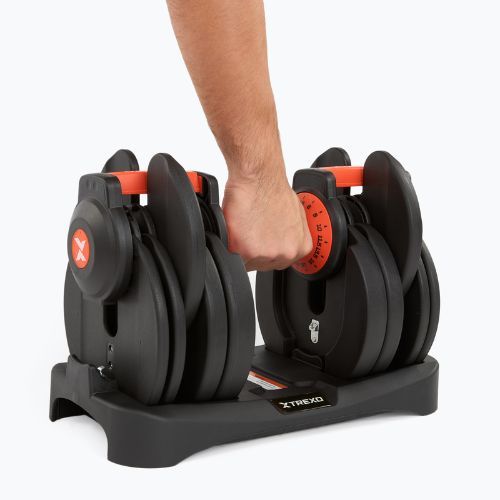 Hantel regulowana XTREXO 24 kg EVO czarny