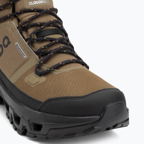 Buty turystyczne męskie On Cloudrock Mid Waterproof hunter/black