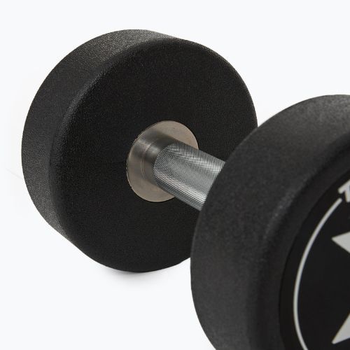 Hantel żeliwny gumowany XTREXO Pro 12 kg czarny