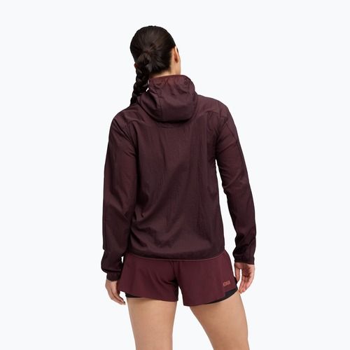 Kurtka do biegania damska HOKA Skyflow black cherry