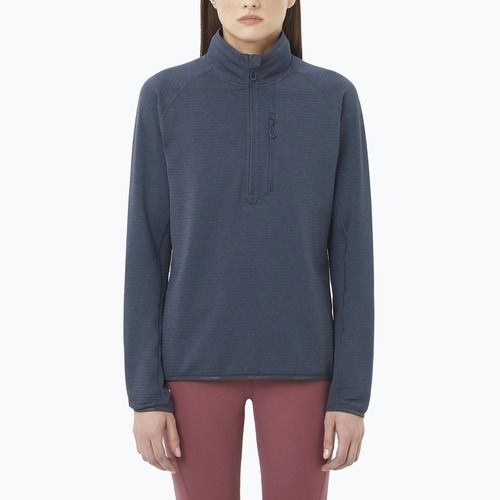 Bluza trekkingowa damska Salomon Essential Lightwarm Half Zip blue night