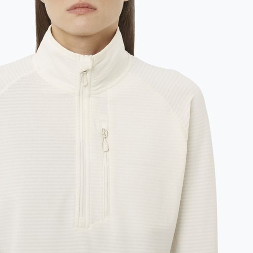 Bluza trekkingowa damska Salomon Essential Lightwarm Half Zip whisper white
