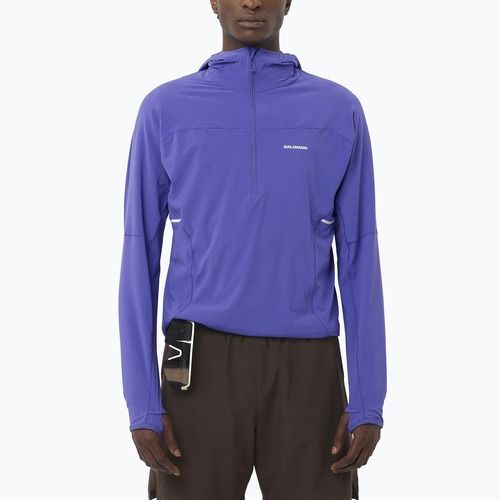 Bluza męska Salomon Sense Aero Half Zip Hoodie libery