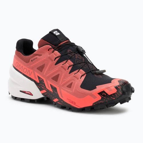 Buty do biegania męskie Salomon Spikecross 6 GTX cow hide/black/neon flame
