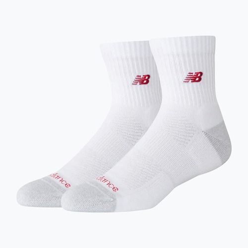 Skarpety New Balance Active Premium Crew Quarter 2 pary white