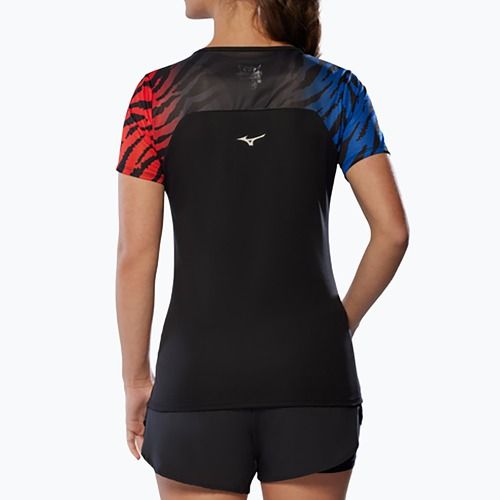 Koszulka do biegania damska Mizuno DryAeroFlow Graphic Tee oni red