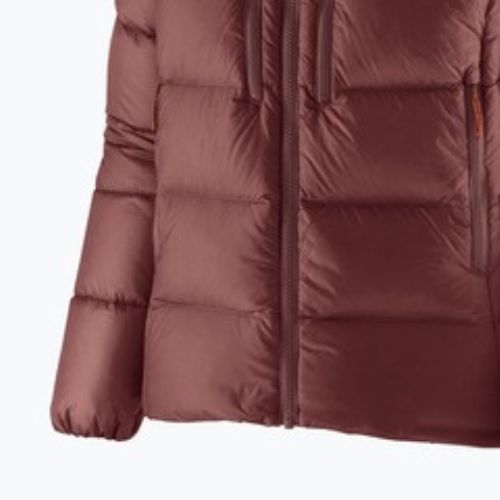 Kurtka puchowa damska Patagonia Fitz Roy Down Hoody dark ruby w/sizzle red
