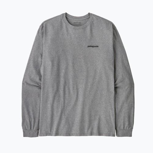 Longsleeve męski Patagonia P-6 Logo Responsibili gravel heather