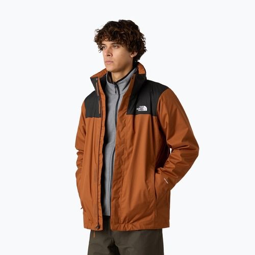 Kurtka 3w1 męska The North Face Evolve II Triclimate burnt umber/asphalt grey