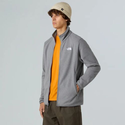 Bluza polarowa męska The North Face Glacier Fleece mid grey heather