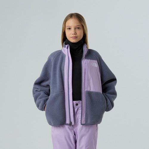 Bluza polarowa dziecięca The North Face Yumiori Full Zip twilight galaxy/lite lilac